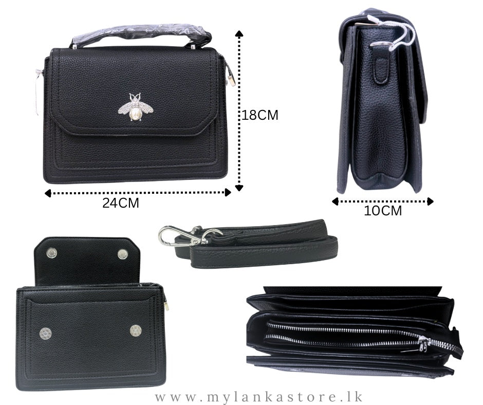 (AAA) Trendy Women’s Handbag with Bee Design – Crossbody & Shoulder Bag