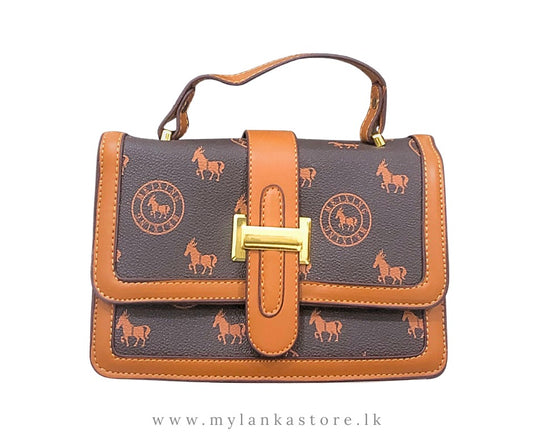 a- Premium Crossbody Bag with Gold Buckle – Available in Two Colors