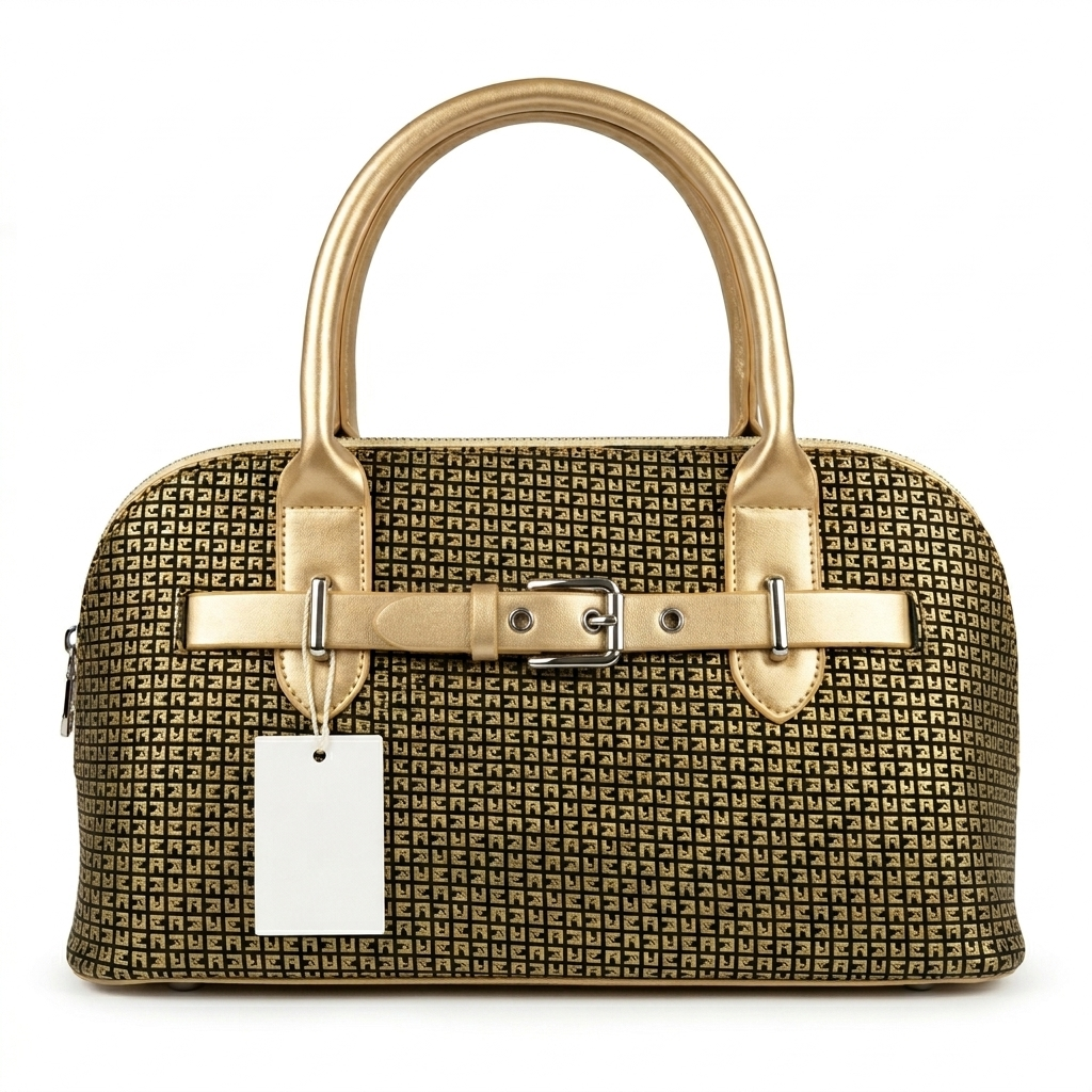 Chic Monogram Pattern Top-Handle Satchel | Versatile Crossbody Bag