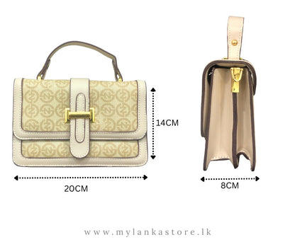 a- Premium Crossbody Bag with Gold Buckle – Available in Two Colors