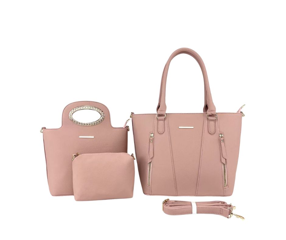 AA- Elegant 3-Piece Handbag Set for Women – Multiple Colors Available