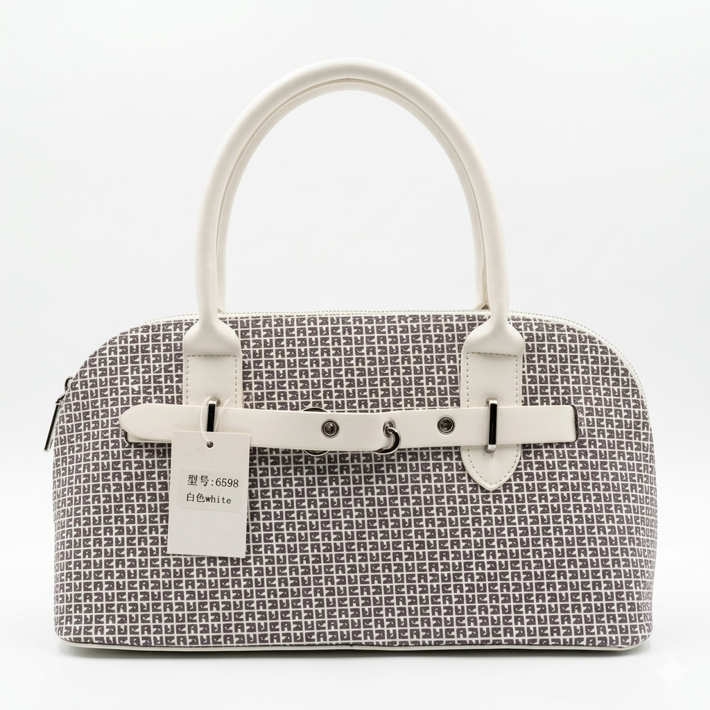 Chic Monogram Pattern Top-Handle Satchel | Versatile Crossbody Bag