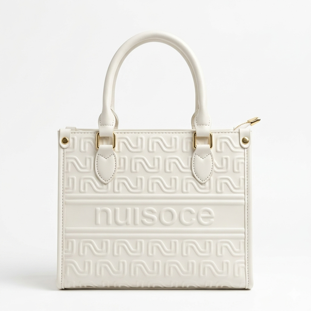 Elegant Embossed Leather Tote Bag for Women